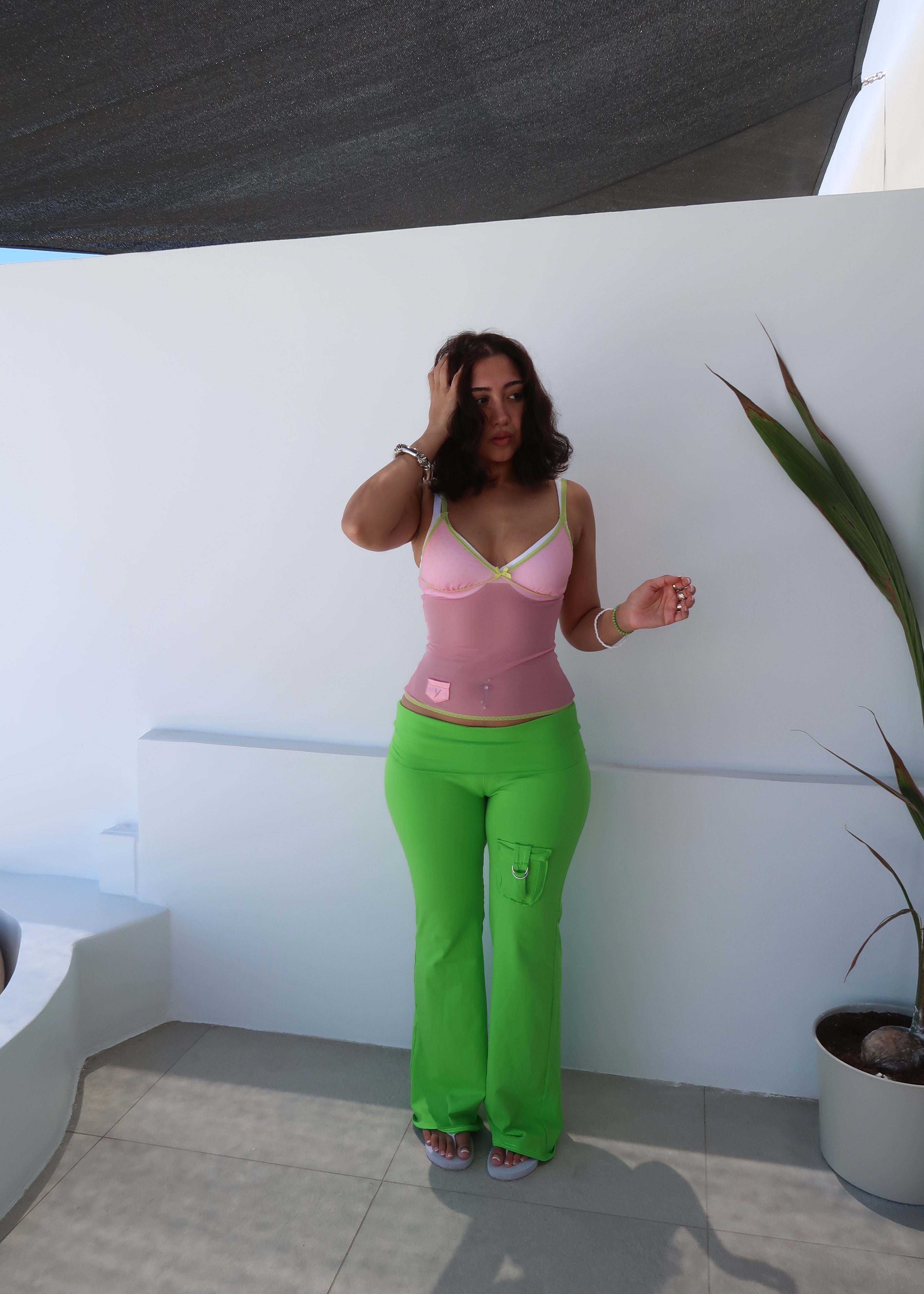 Cosmo Bright Green Yoga Pants