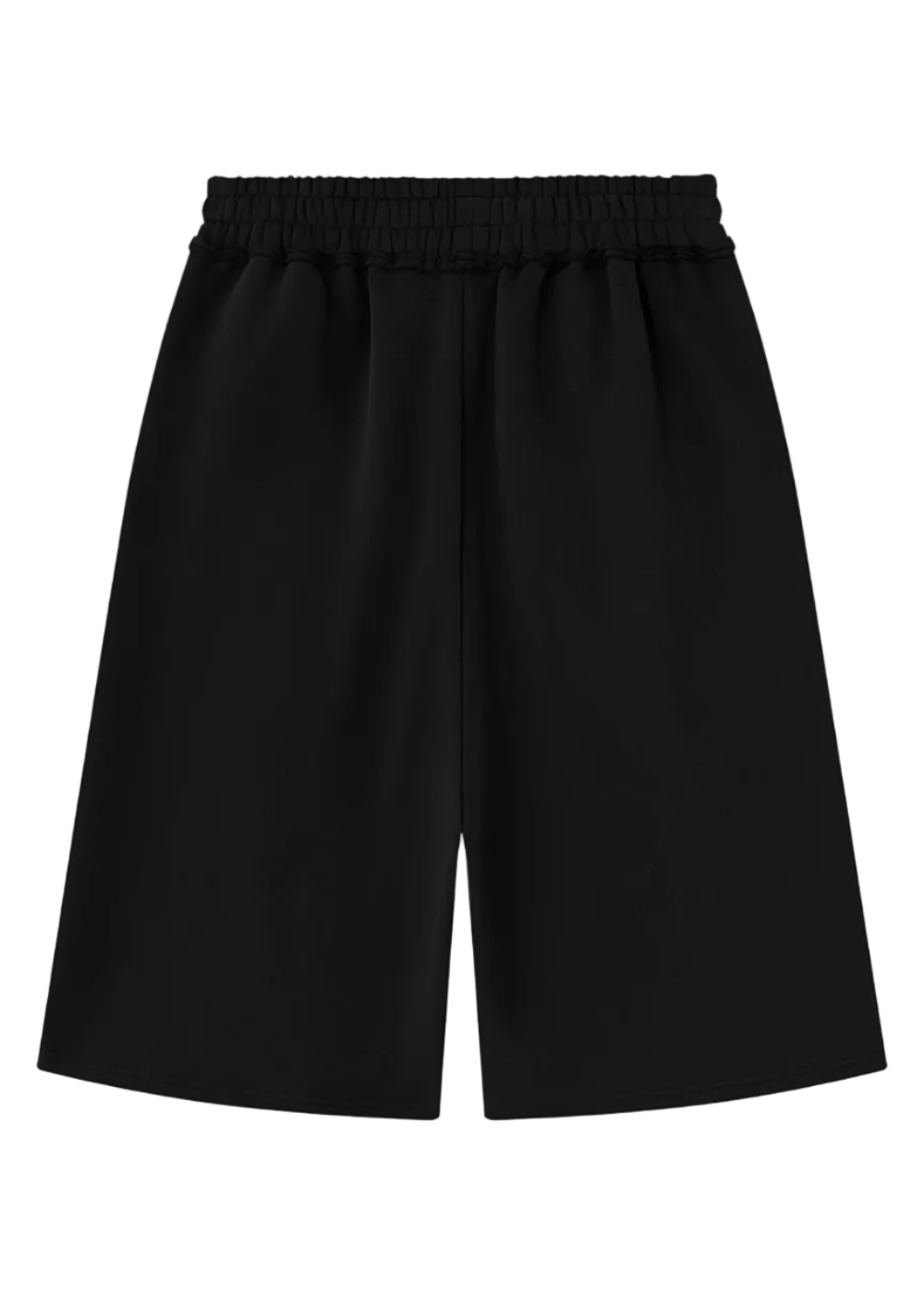 Black Low Rise Baggy Long Shorts