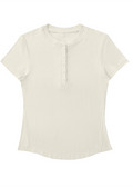 Henley Short Sleeve Top