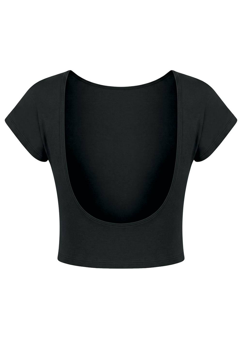 Basic Open Back Cotton Crop Top