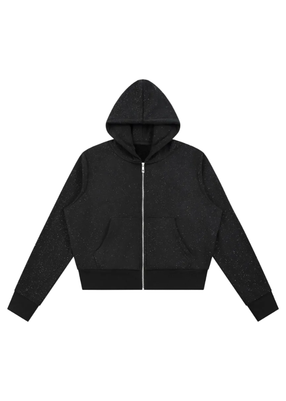 Night Sky Glitter Zip Up Hoodie