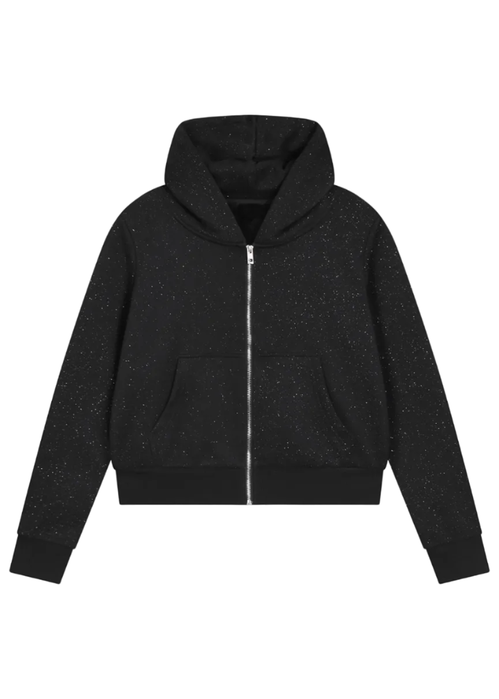 Night Sky Glitter Zip Up Hoodie