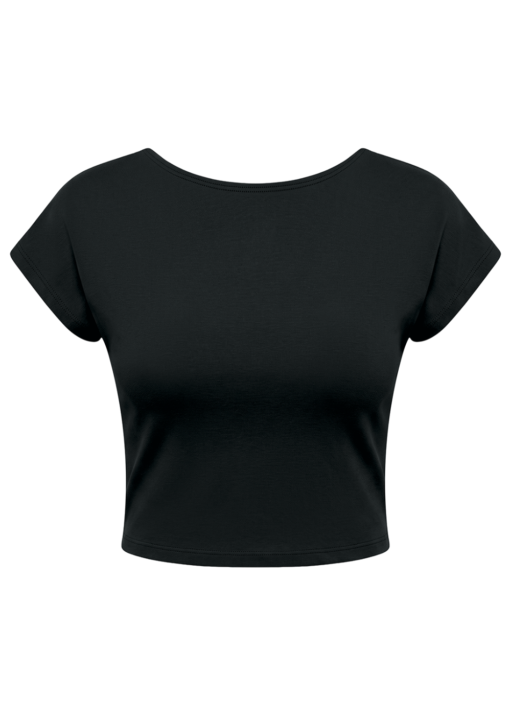 Basic Open Back Cotton Crop Top