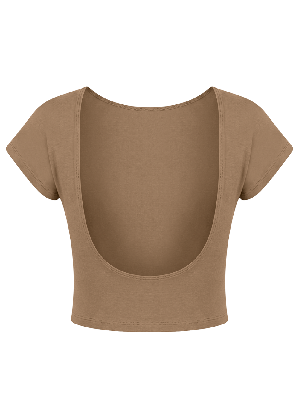 Basic Open Back Cotton Crop Top