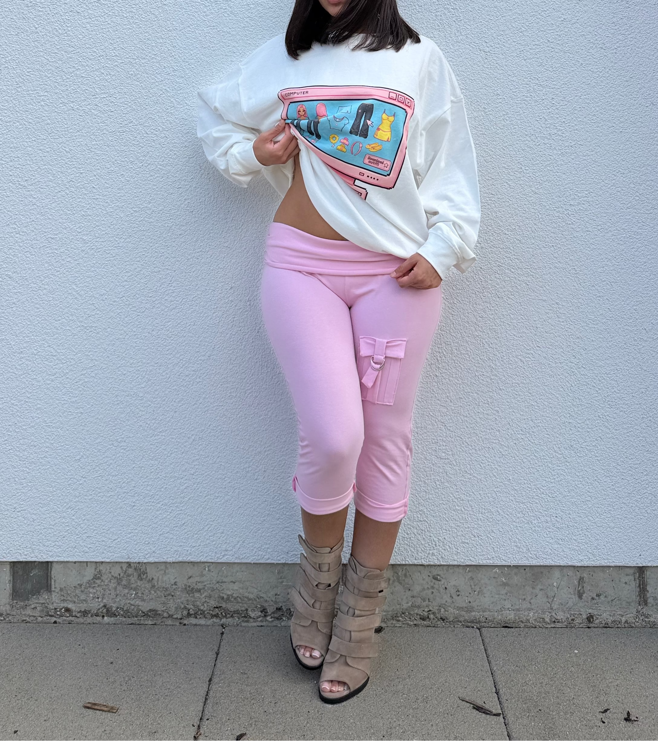 Okaid Girl  Unisex Oversized Long Sleeve Tee