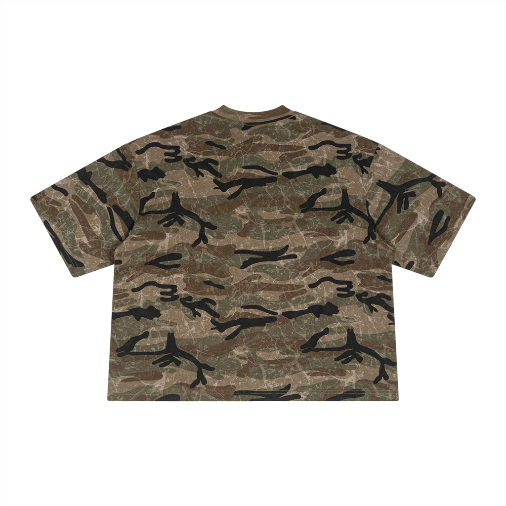 No Negative Energy Camo Oversized T-shirt