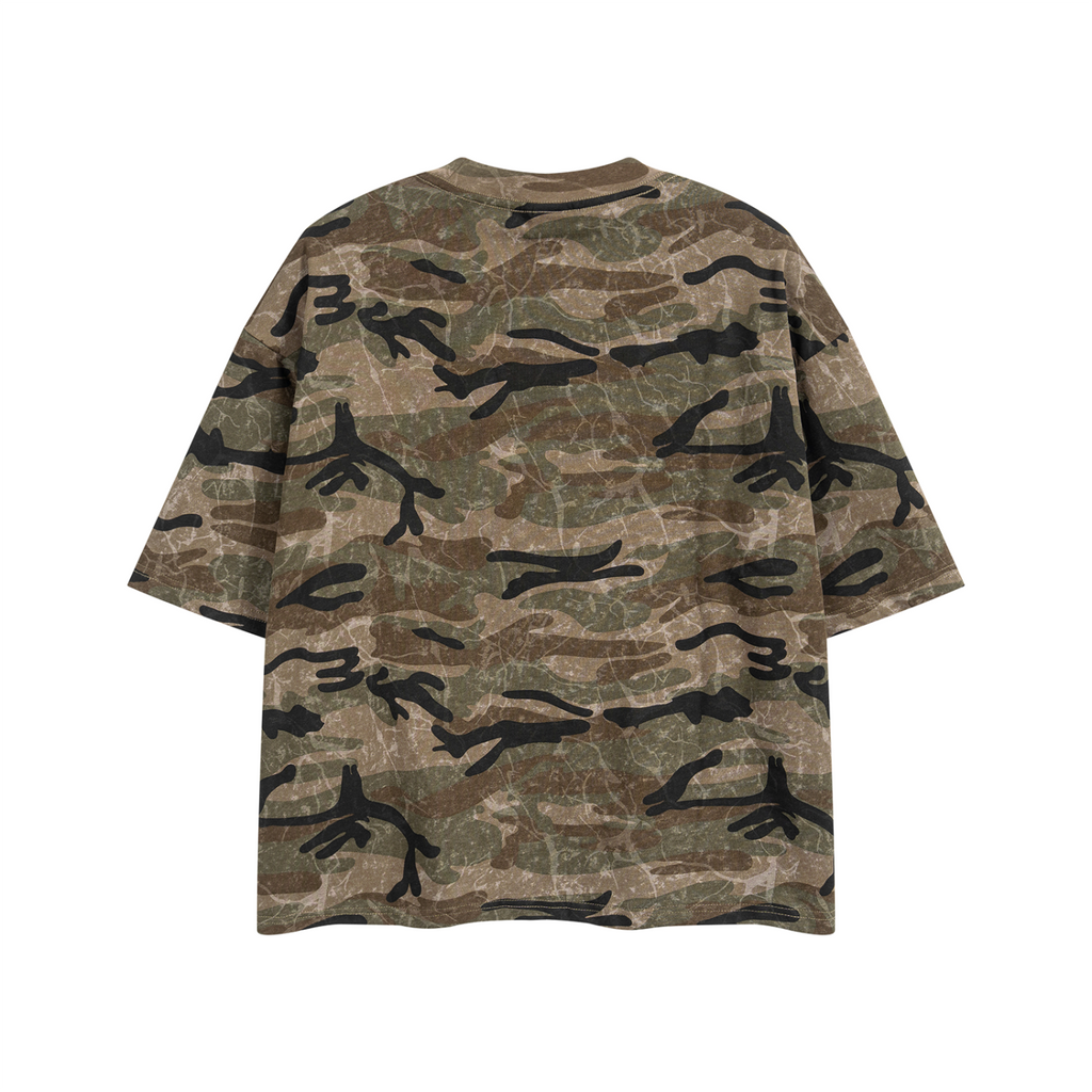 No Negative Energy Camo Oversized T-shirt