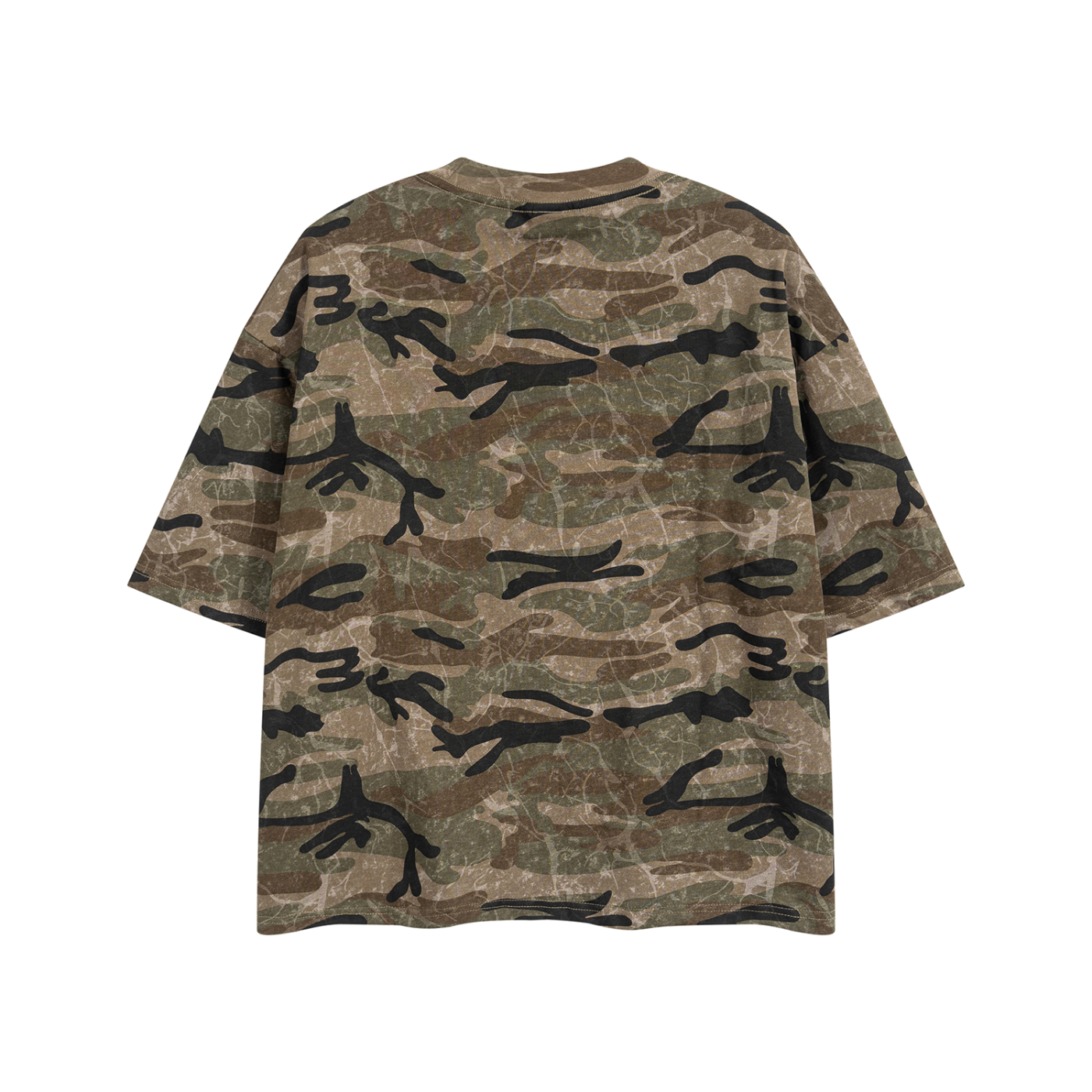 No Negative Energy Camo Oversized T-shirt