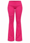 Wanda Fuchsia Flared Yoga Pants