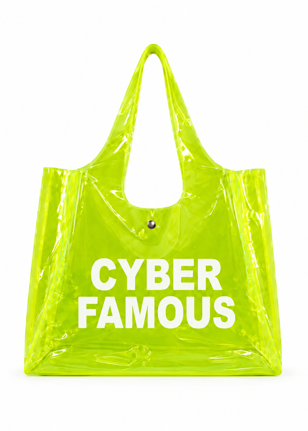 Cyber Famous Large Yellow Jelly Tote Bag