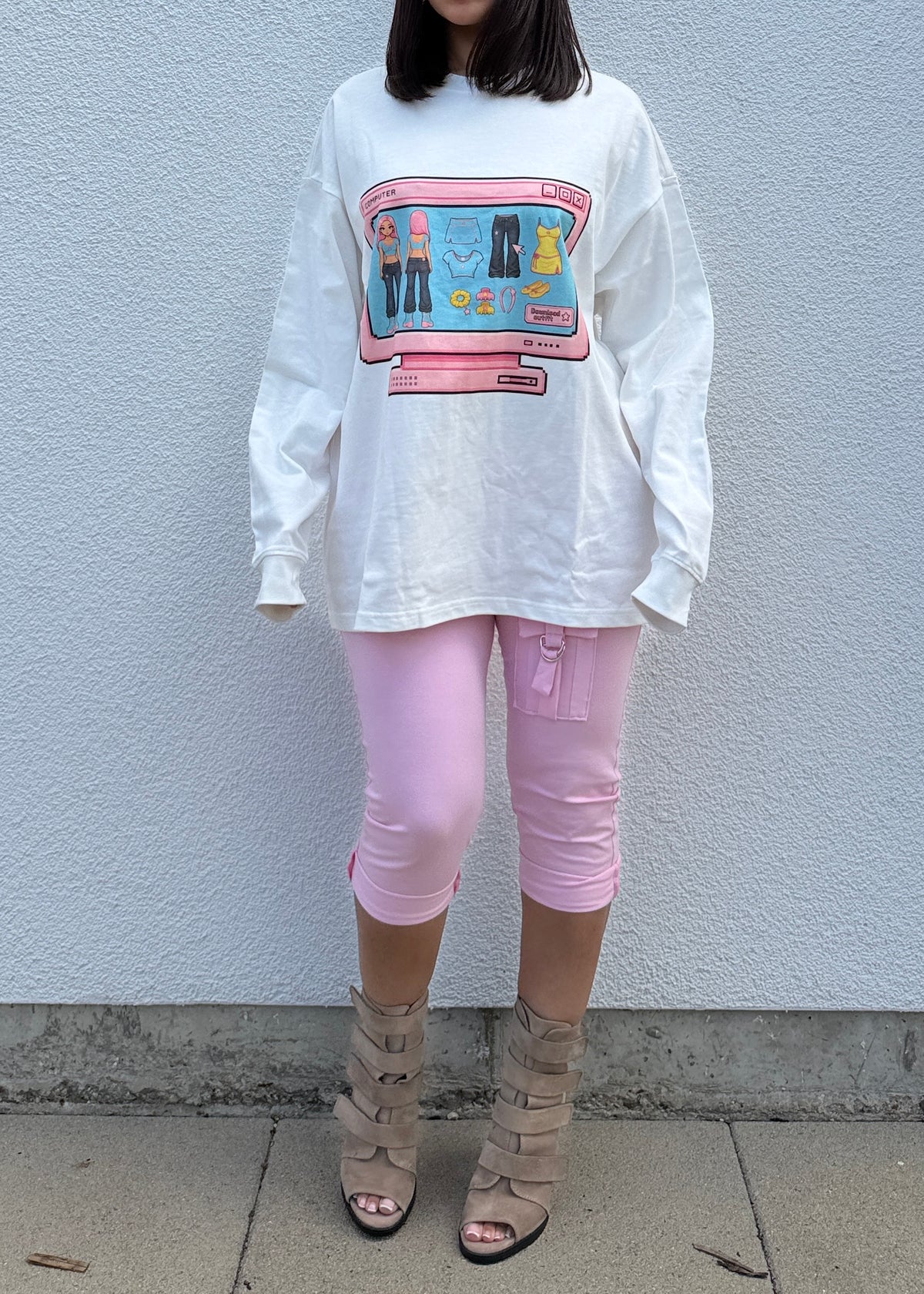 Okaid Girl  Unisex Oversized Long Sleeve Tee
