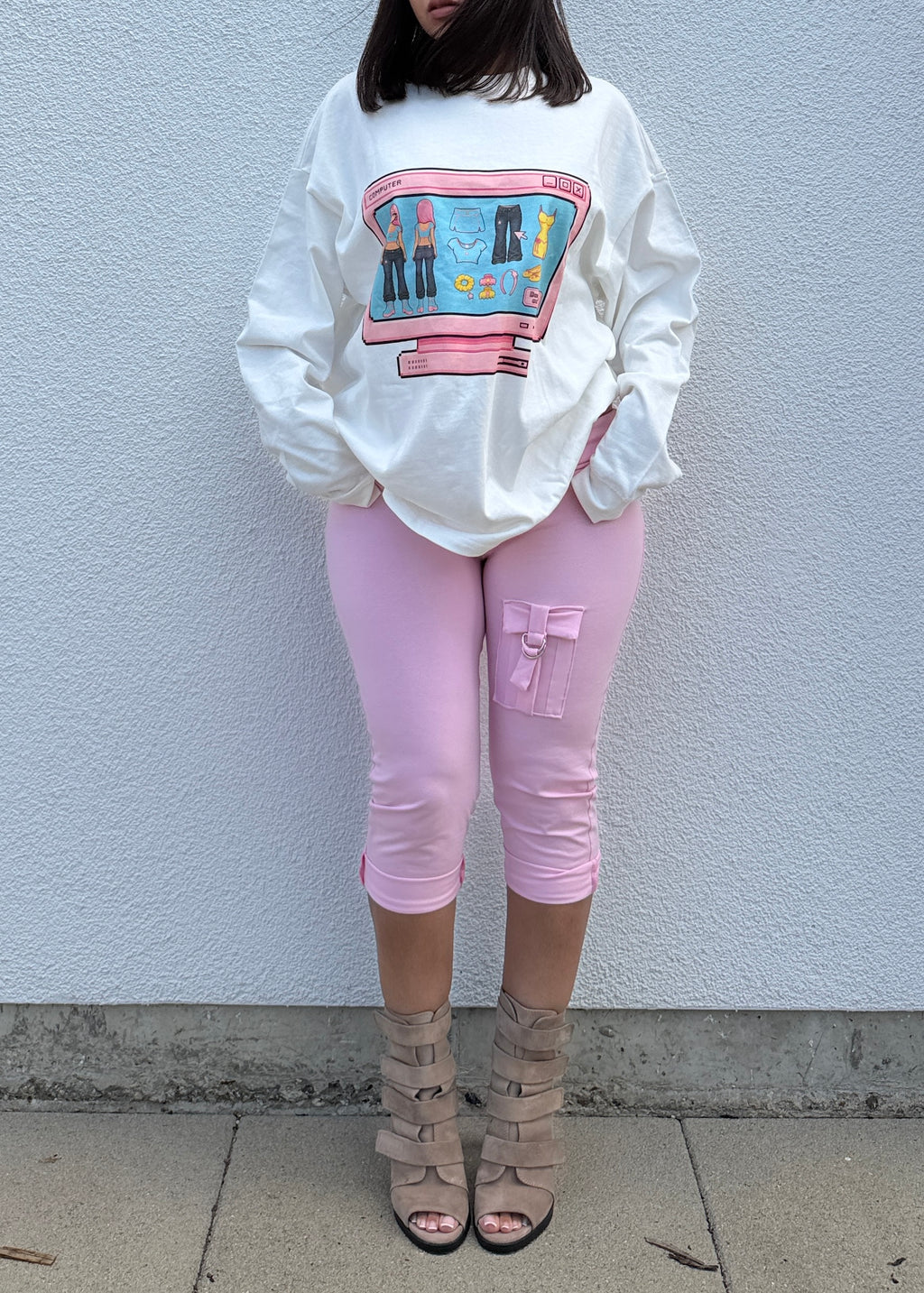 Okaid Girl  Unisex Oversized Long Sleeve Tee