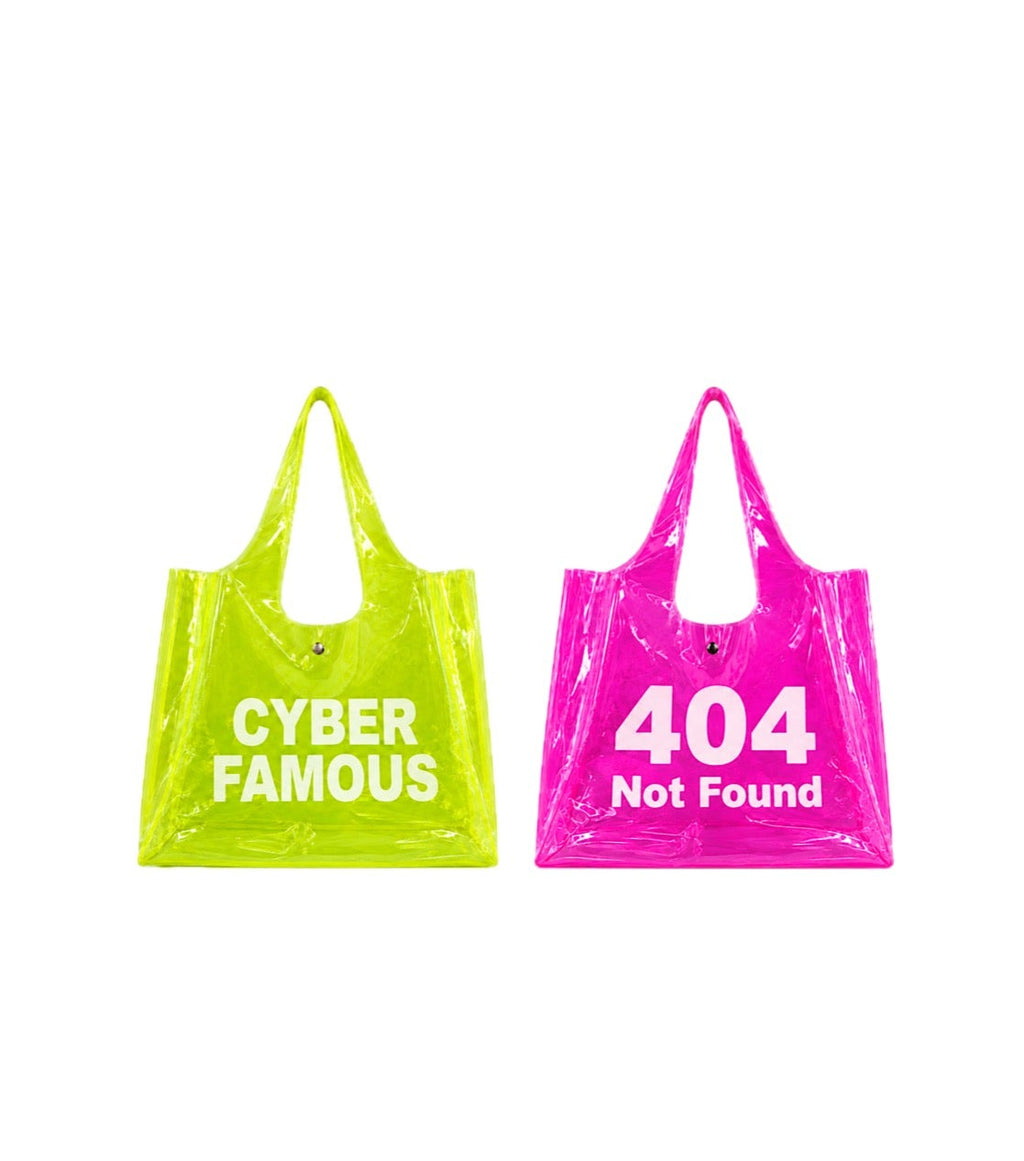 404 Not Found Large Hot Pink Jelly Tote Bag