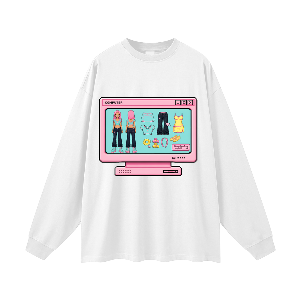 Okaid Girl  Unisex Oversized Long Sleeve Tee