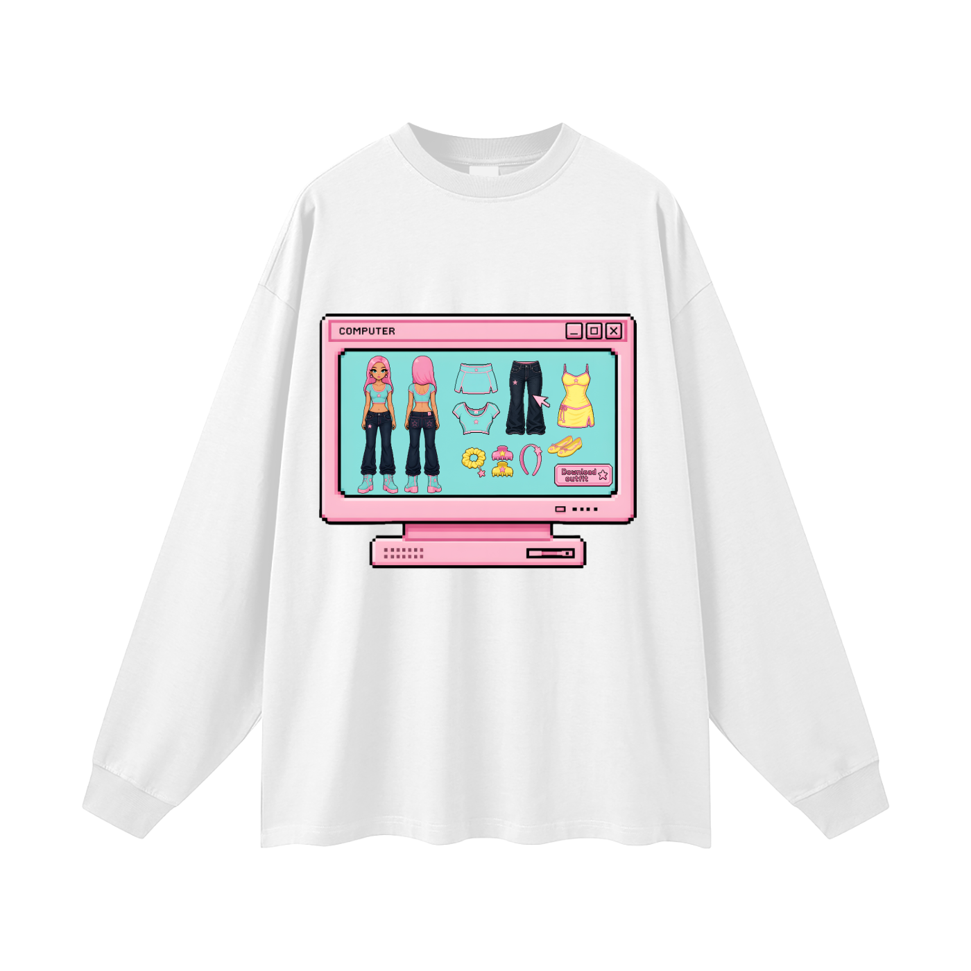 Okaid Girl  Unisex Oversized Long Sleeve Tee