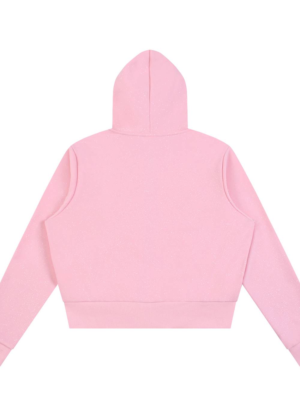 Pink Glitter Zip Up Hoodie