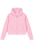 Pink Glitter Zip Up Hoodie