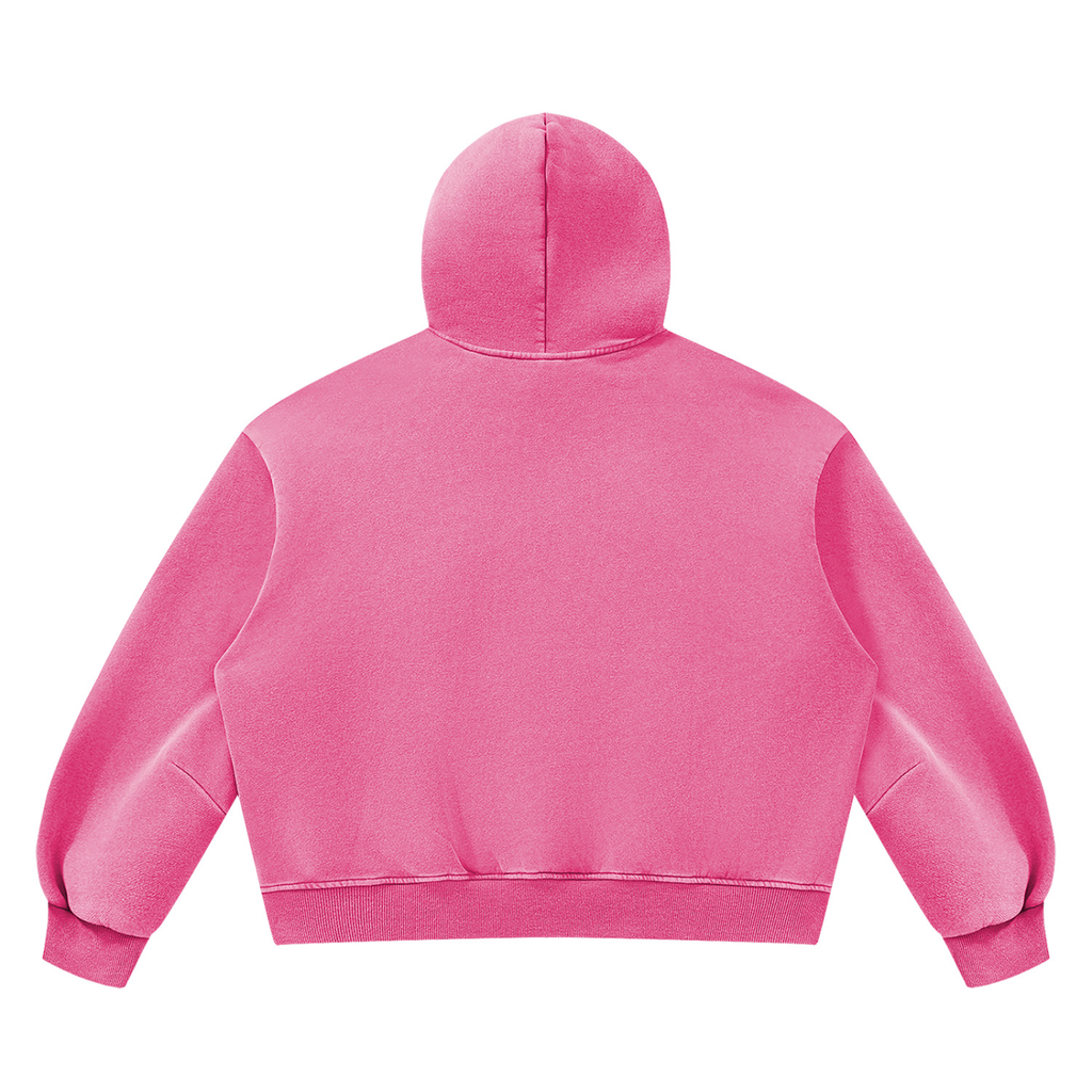 Okaid girl Vintage Wash Boxy Fleece Hoodie