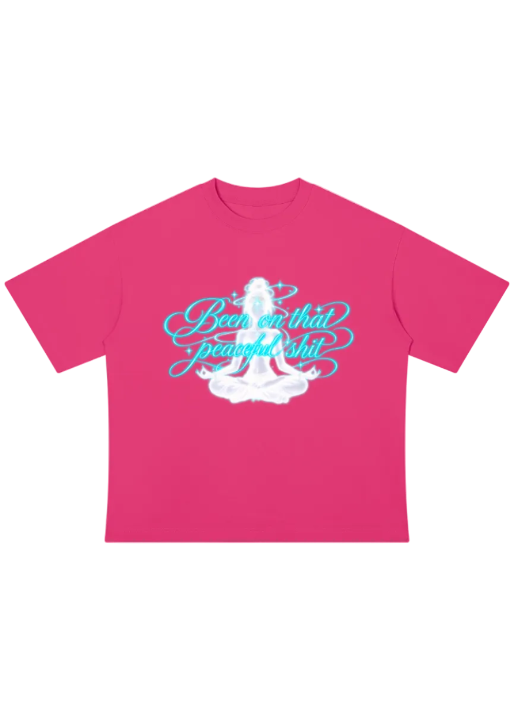 Peaceful sh*t drop Shoulder Cotton T-Shirt