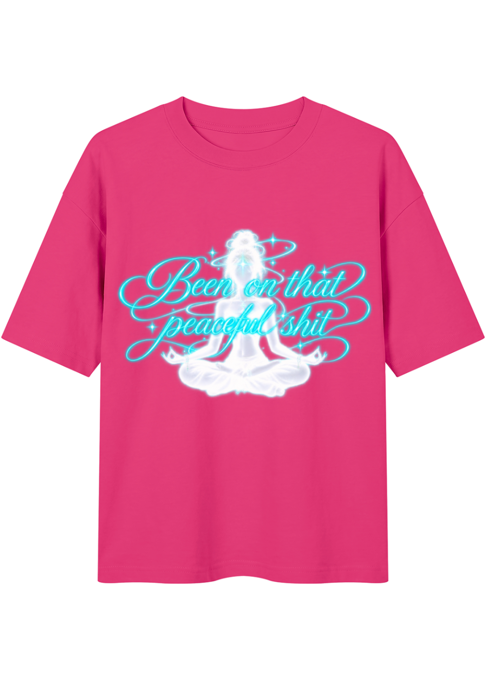 Peaceful sh*t drop Shoulder Cotton T-Shirt