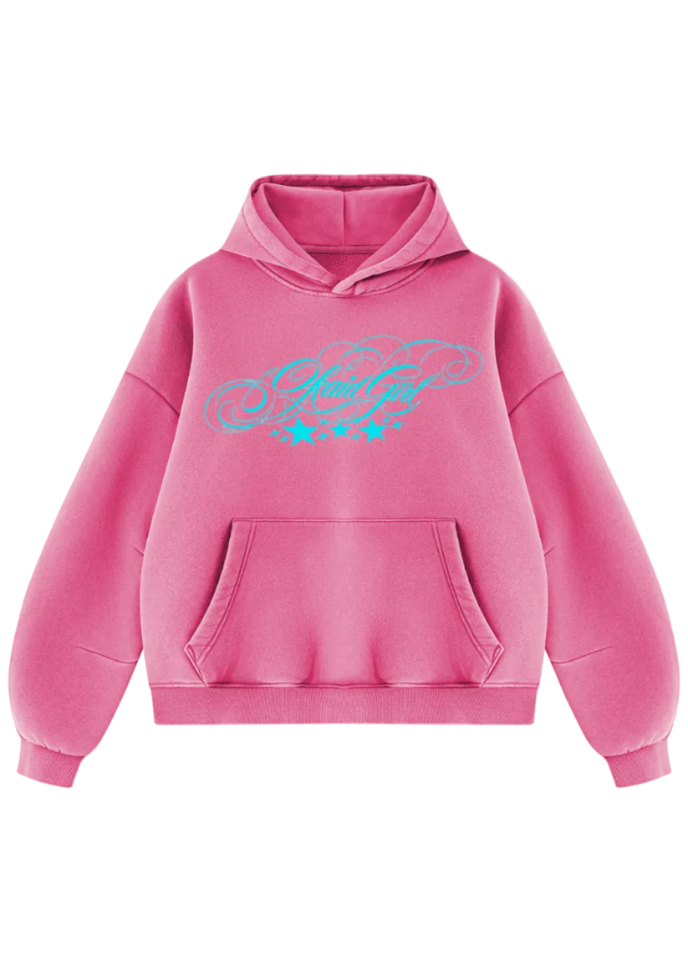 Okaid girl Vintage Wash Boxy Fleece Hoodie