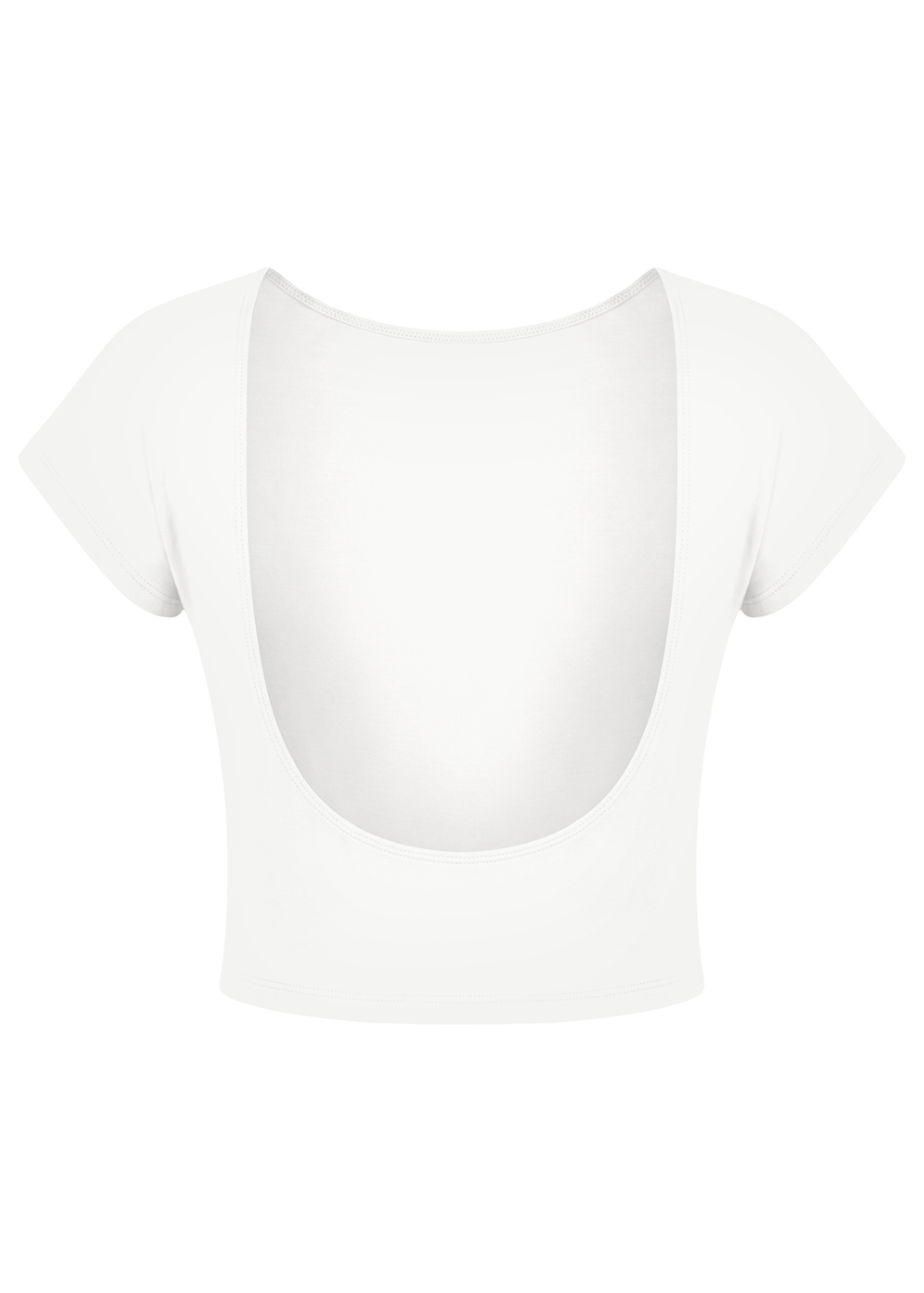 Basic Open Back Cotton Crop Top