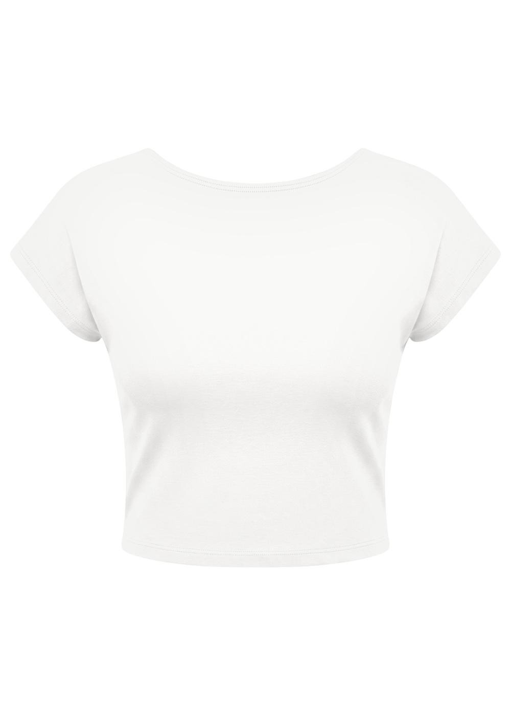 Basic Open Back Cotton Crop Top