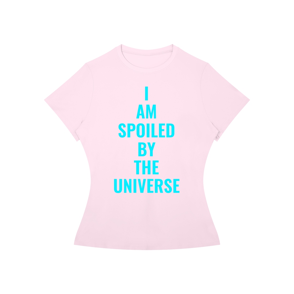 I Am Spoiled Pink Baby Tee