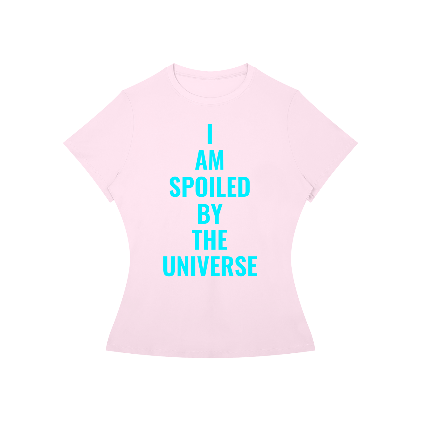 I Am Spoiled Pink Baby Tee