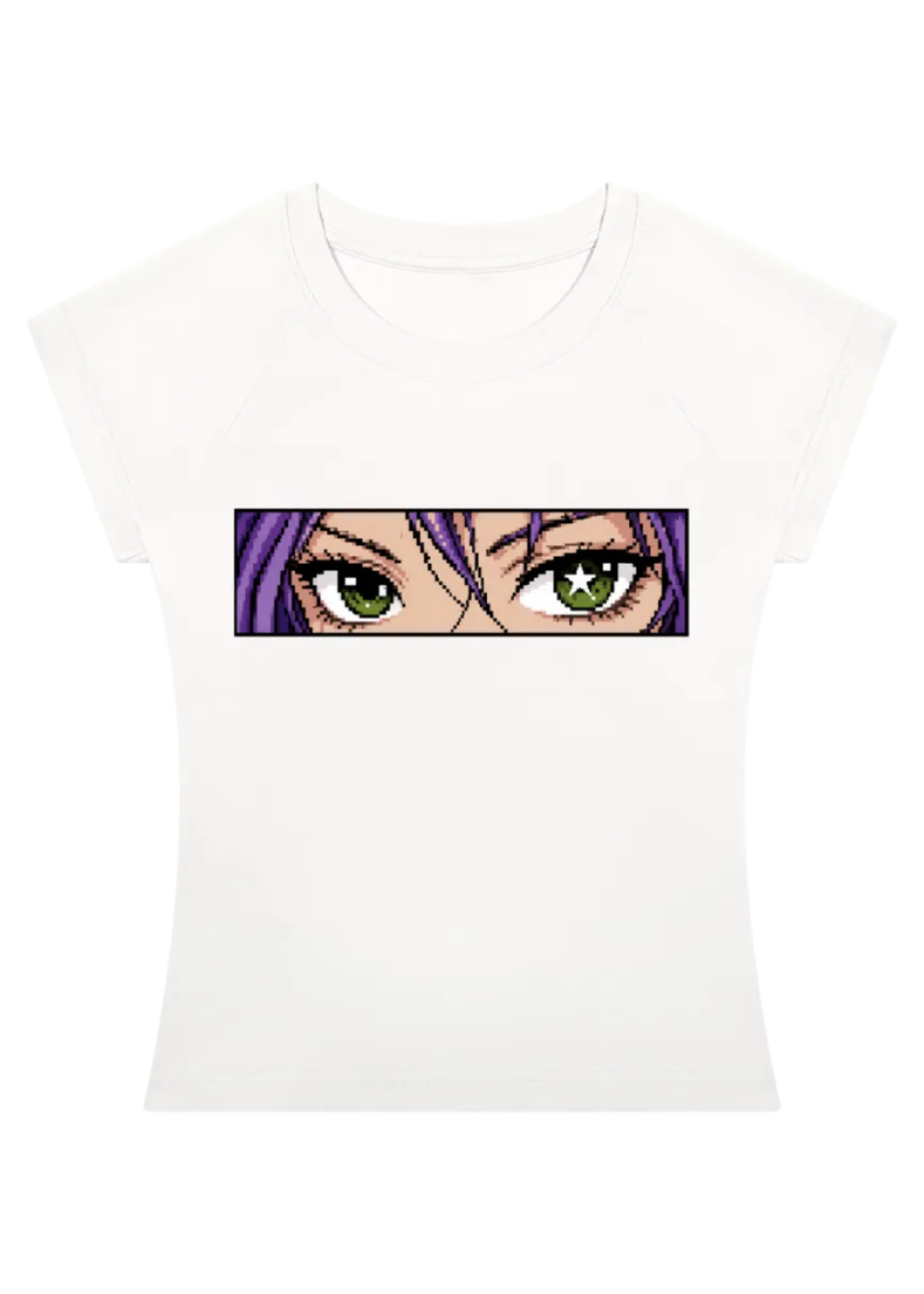 Anime Eyes Slim Raglan T-Shirt